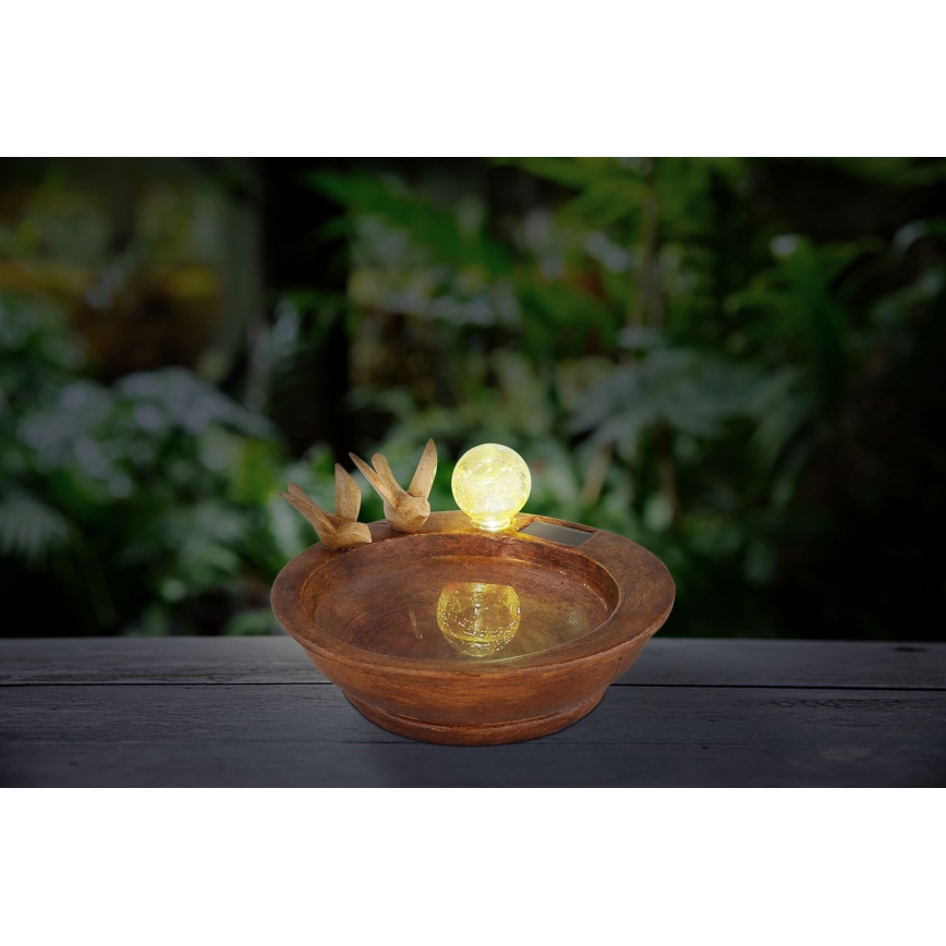 Globo - LED Solárne svietidlo LED/0,06W/3V IP44 vtáčí kúpeľ