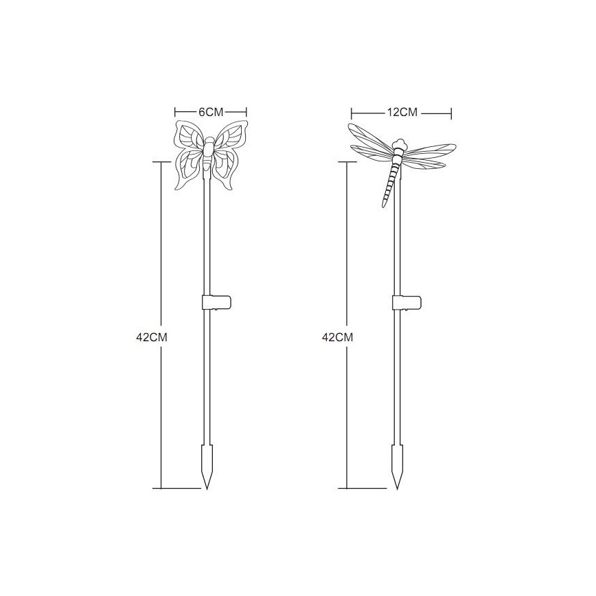 Globo - SADA 4x LED Solárne svietidlo LED/0,06W/3V IP44