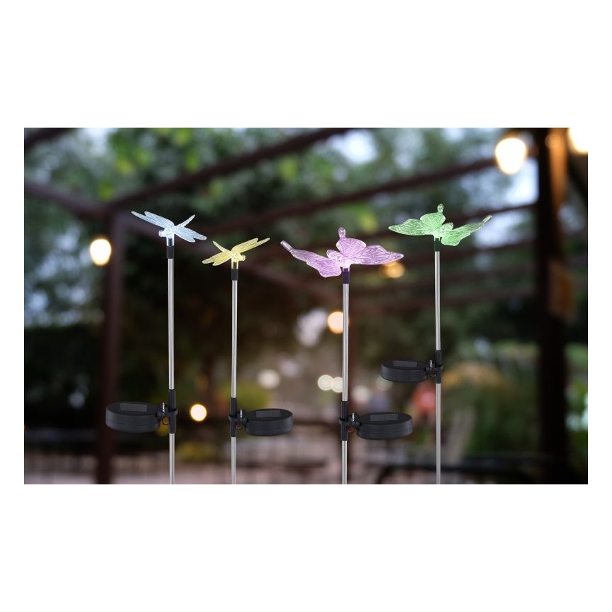 Globo - SADA 4x LED Solárne svietidlo LED/0,06W/3V IP44