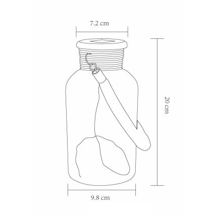 Globo - LED Solárne svietidlo LED/0,6W/3,2V IP44 200 mAh