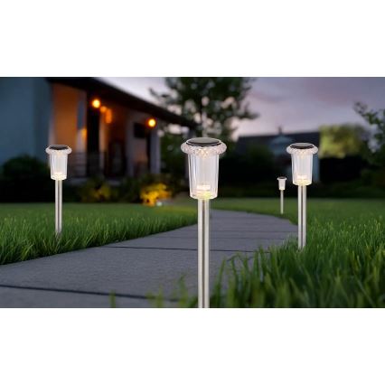 Globo - SADA 4x LED Solárne svietidlo LED/0,06W/1,2V IP44 100 mAh