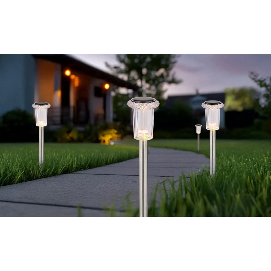 Globo - SADA 4x LED Solárne svietidlo LED/0,06W/1,2V IP44 100 mAh