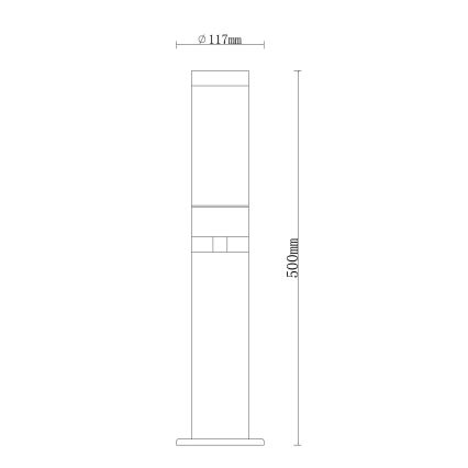 Globo - Vonkajšia lampa 1xE27/15W/230V IP44