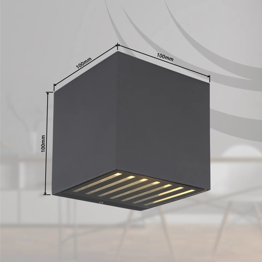 Globo - Vonkajšie nástenné LED svietidlo LED/6W/230V IP54 antracit