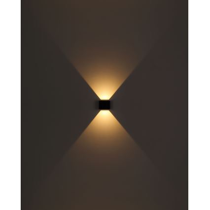 Globo - LED Vonkajšie nástenné svietidlo 2xLED/3W/230V IP44 čierna
