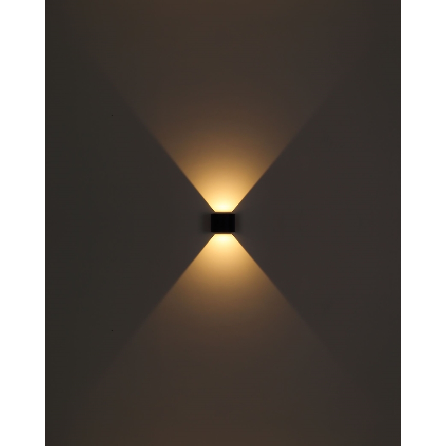 Globo - LED Vonkajšie nástenné svietidlo 2xLED/3W/230V IP44 čierna
