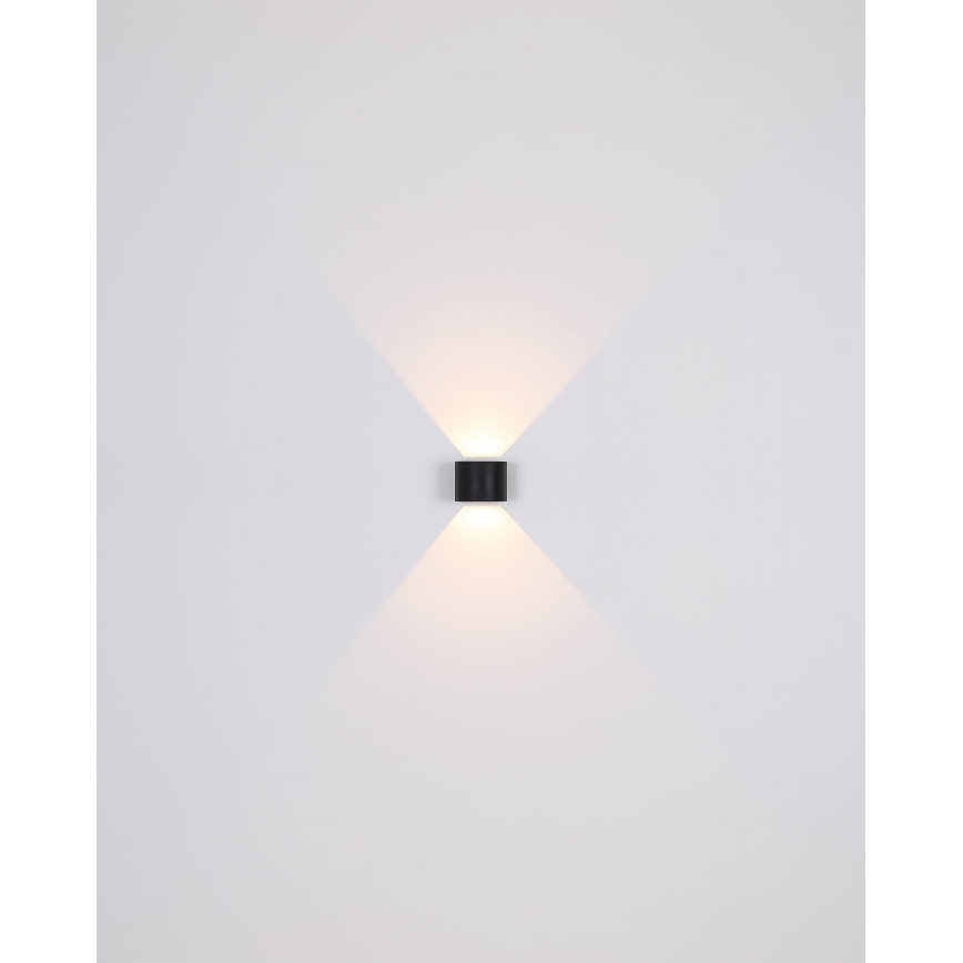 Globo - LED Vonkajšie nástenné svietidlo 2xLED/3W/230V IP44 čierna