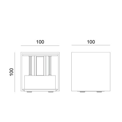 Globo - LED vonkajšie nástenné svietidlo 2xLED/3W/230V IP54