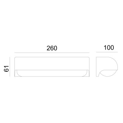 Globo - LED Vonkajšie nástenné svietidlo LED/10W/230V IP54