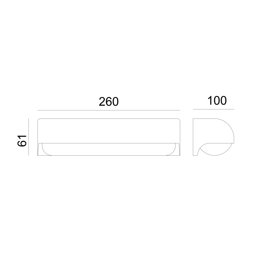 Globo - LED Vonkajšie nástenné svietidlo LED/10W/230V IP54