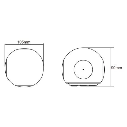 Globo - LED Vonkajšie nástenné svietidlo LED/4,5W/230V IP54