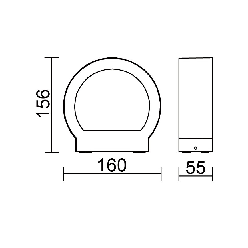 Globo - LED Vonkajšie nástenné svietidlo LED/6W/230V IP54