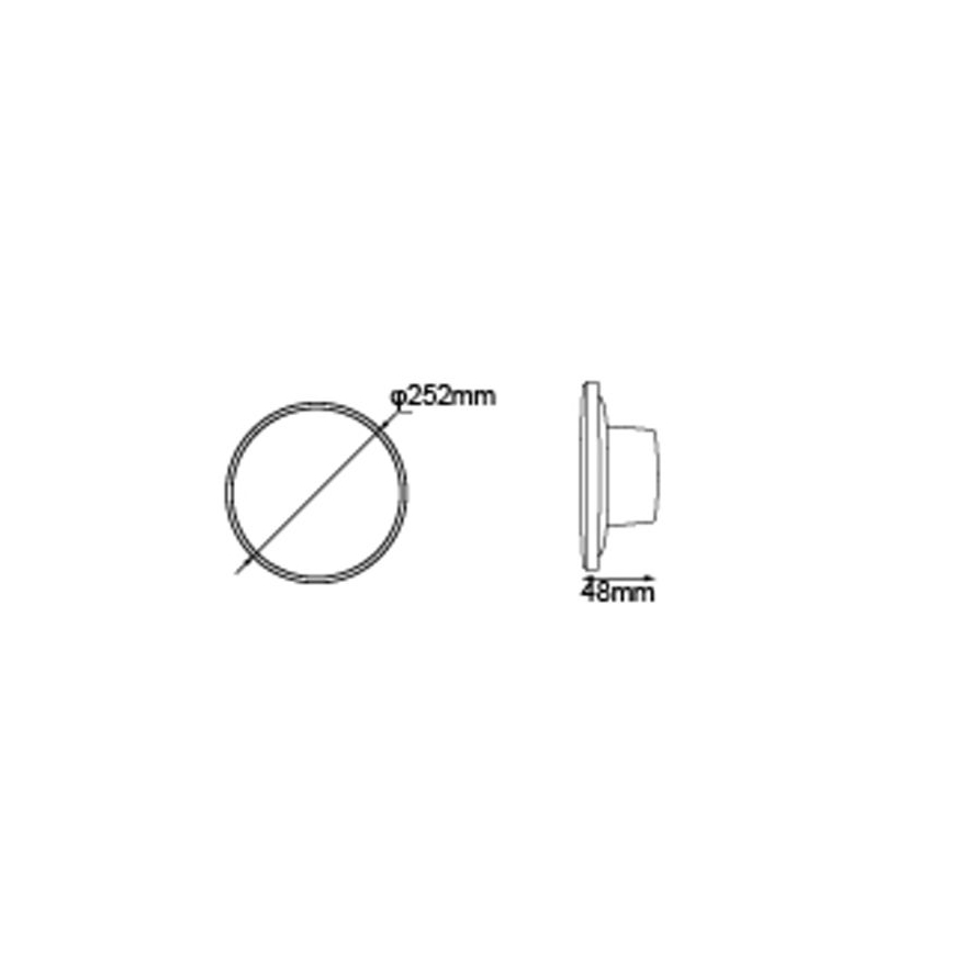 Globo - LED vonkajšie nástenné svietidlo LED/15W/230V 3000/4000/6000K pr. 25,2 cm IP44 biela