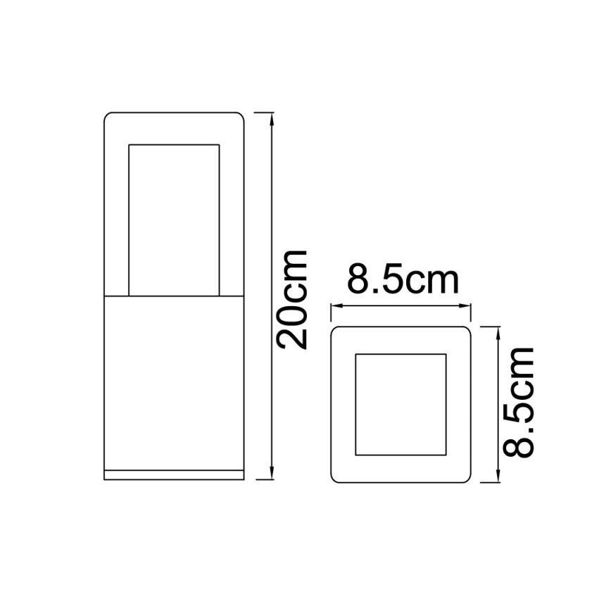 Globo - LED Vonkajšia lampa LED/12W/230V IP44