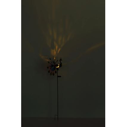 Globo - LED Solárna dekorácia LED/0,06W/3V IP44 300 mAh páv