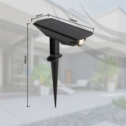 Globo - LED Solárne svietidlo 2v1 LED/1W/3V IP44