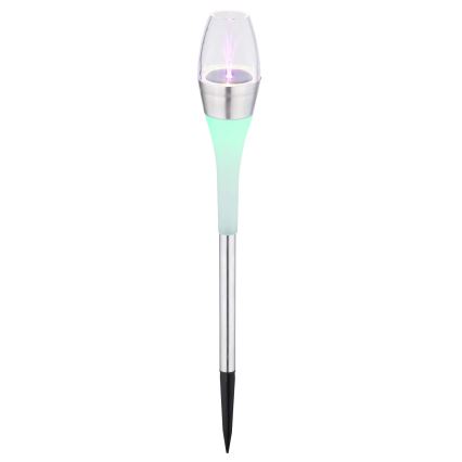 Globo - LED RGB Solárne svietidlo 2xLED/0,06W/3V IP44 400 mAh