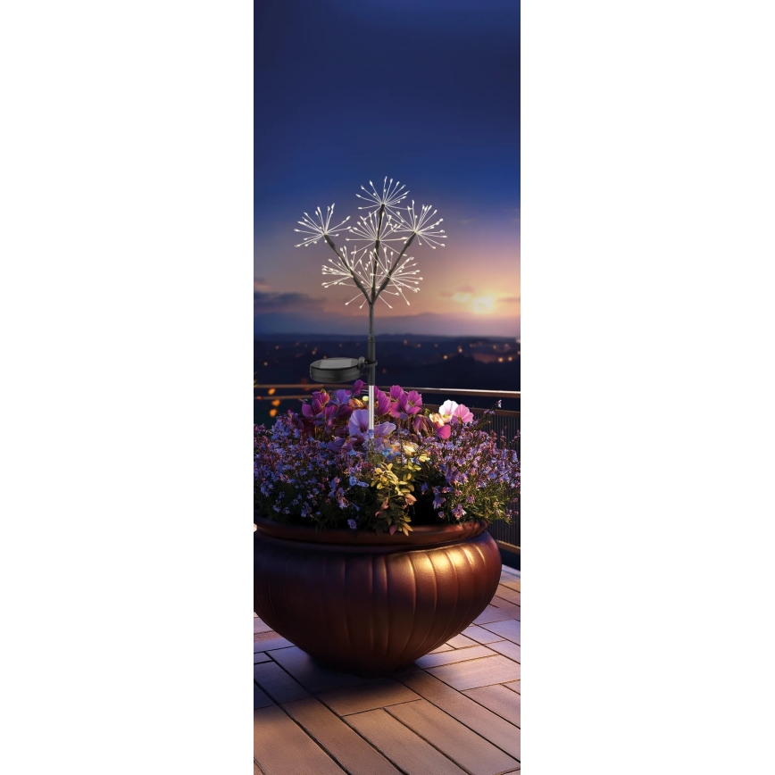 Globo - LED solárne svietidlo 3xLED/3V IP44 600 mAh ohňostroj