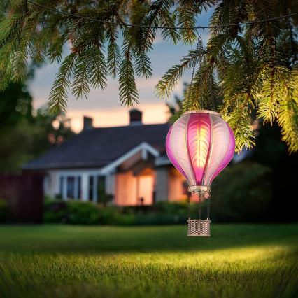 Globo - LED Závesná solárna dekorácia 20xLED/0,5W/3V IP44 lietajúci balón