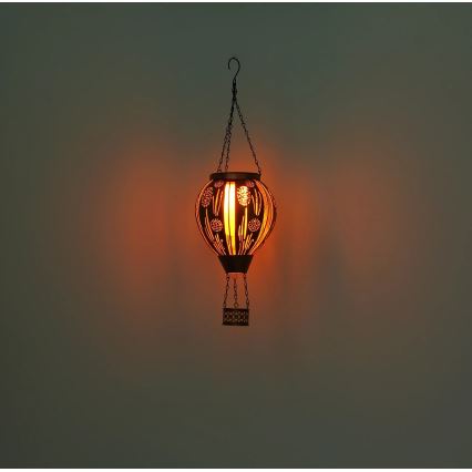 Globo - LED Závesná solárna dekorácia 12xLED/0,02W/3V IP44 300 mAh lietajúci balón