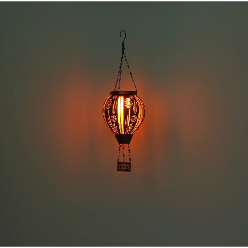 Globo - LED Závesná solárna dekorácia 12xLED/0,02W/3V IP44 300 mAh lietajúci balón