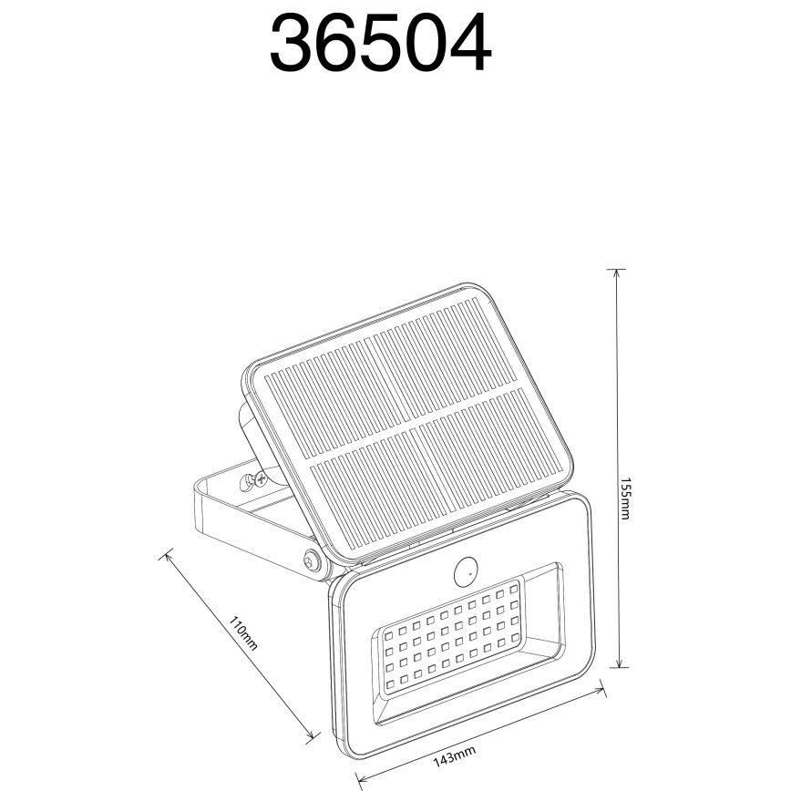 Globo - LED Stlmiteľné solárne svietidlo s čidlom LED/8W/5V 3000/4000/6500K IP65 2200 mAh