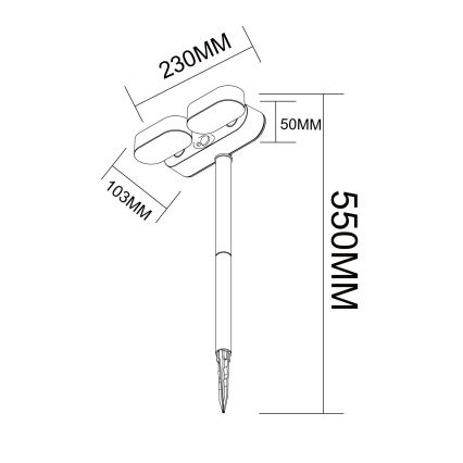Globo - LED Solárna lampa so senzorom LED/7,2W/3V IP44 1200 mAh