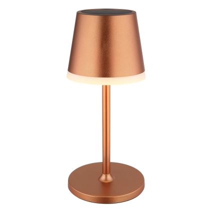 Globo - LED Solárne svietidlo LED/0,6W/3V 3000K IP44 1200 mAh medená