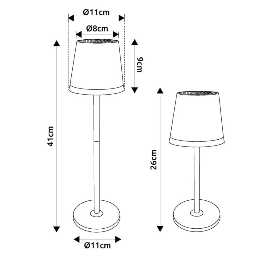 Globo - LED Solárne svietidlo LED/0,6W/3V 3000K IP44 1200 mAh medená