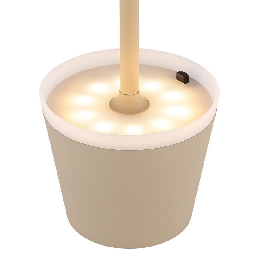 Globo - LED Solárne svietidlo LED/0,6W/3V 3000K IP44 1200 mAh béžová
