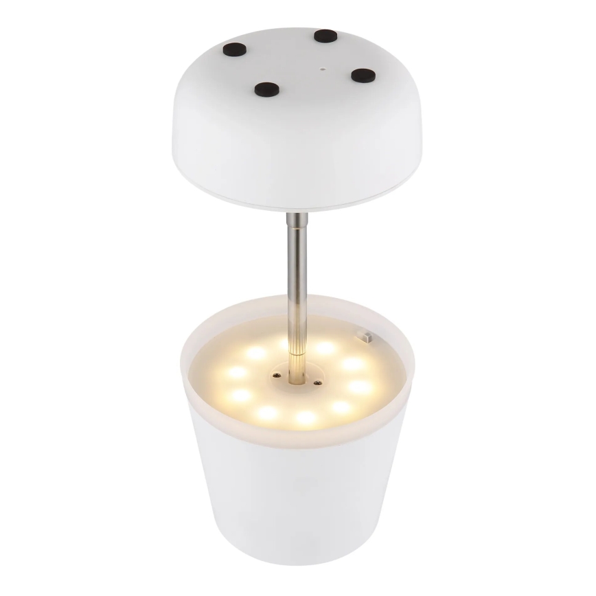 Globo - LED Solárna lampa 10xLED/0,06W/3V IP44 800 mAh biela
