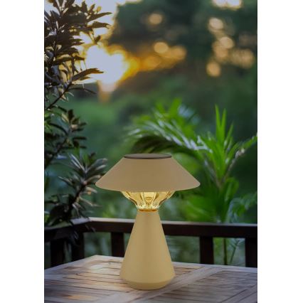 Globo - LED Solárna lampa 10xLED/0,06W/1,2V IP44 600 mAh hnedá