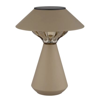 Globo - LED Solárna lampa 10xLED/0,06W/1,2V IP44 600 mAh hnedá