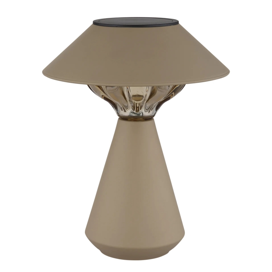 Globo - LED Solárna lampa 10xLED/0,06W/1,2V IP44 600 mAh hnedá