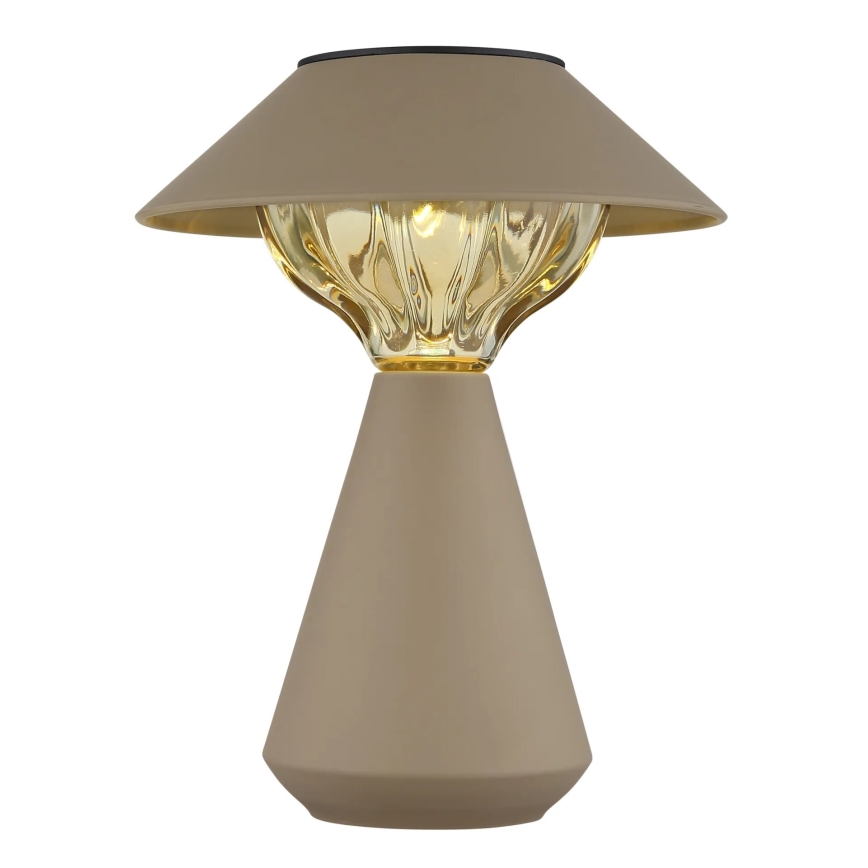 Globo - LED Solárna lampa 10xLED/0,06W/1,2V IP44 600 mAh hnedá