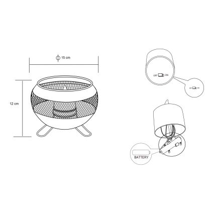 Globo - LED Solárne svietidlo LED/1,2V IP44