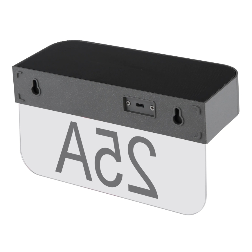 Globo - Solárne LED domové číslo LED/6W/3,7V IP54 1800 mAh