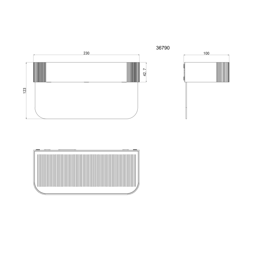 Globo - Solárne LED domové číslo LED/6W/3,7V IP54 1800 mAh