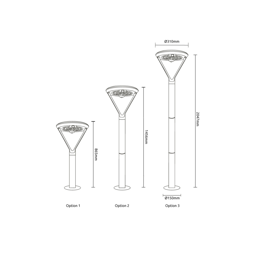Globo - LED solárna lampa LED/18W/3,7V 8000 mAh IP54