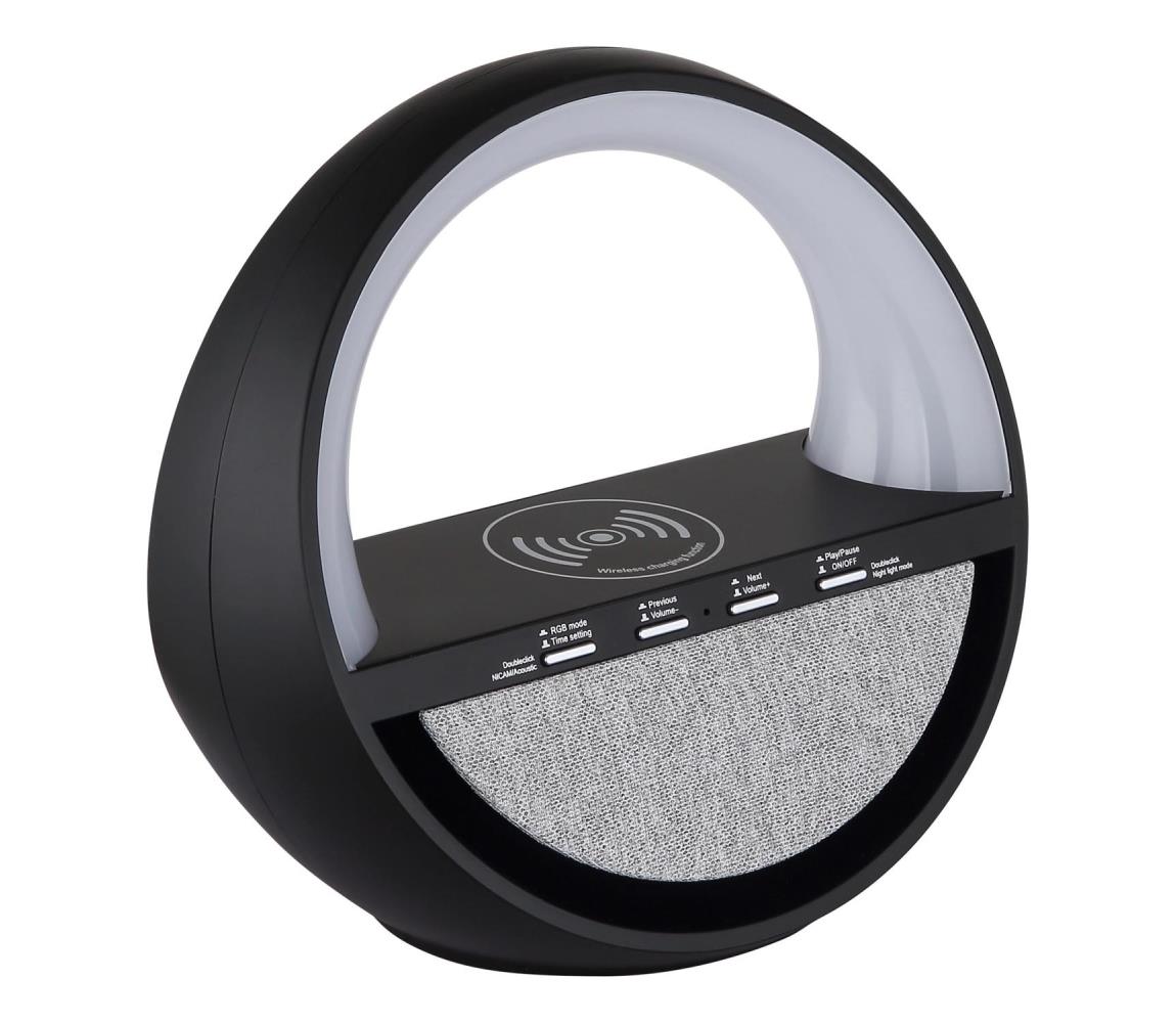 Globo 39907S -LED RGBW Dot nabíjacia stolná lampa s reproduktorom SOUNDRA LED/3,5W/5V 1800 mAh 39907S