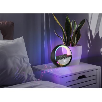 Globo - LED RGBW dotyková nabíjacia stolná lampa s reproduktorom a bezdrôtovým nabíjaním QI LED/3,5W/5V 1800 mAh