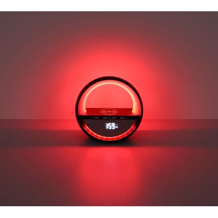Globo - LED RGBW dotyková nabíjacia stolná lampa s reproduktorom a bezdrôtovým nabíjaním QI LED/3,5W/5V 1800 mAh