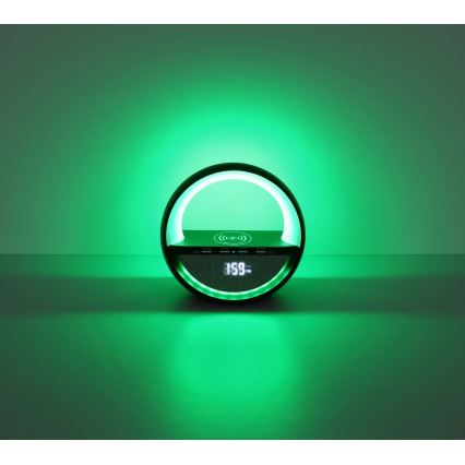 Globo - LED RGBW dotyková nabíjacia stolná lampa s reproduktorom a bezdrôtovým nabíjaním QI LED/3,5W/5V 1800 mAh