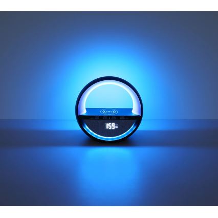 Globo - LED RGBW dotyková nabíjacia stolná lampa s reproduktorom a bezdrôtovým nabíjaním QI LED/3,5W/5V 1800 mAh