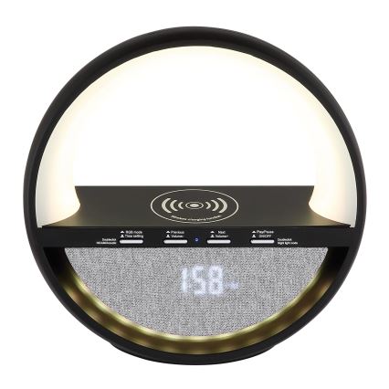Globo - LED RGBW dotyková nabíjacia stolná lampa s reproduktorom a bezdrôtovým nabíjaním QI LED/3,5W/5V 1800 mAh