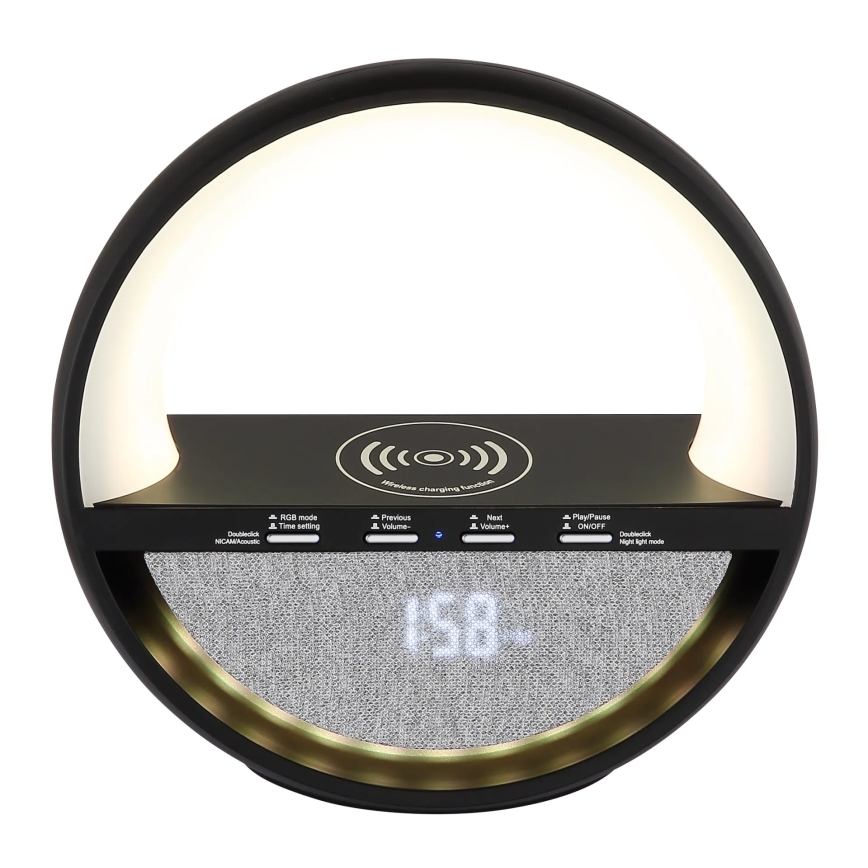 Globo - LED RGBW dotyková nabíjacia stolná lampa s reproduktorom a bezdrôtovým nabíjaním QI LED/3,5W/5V 1800 mAh