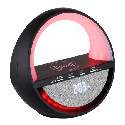 Globo - LED RGBW dotyková nabíjacia stolná lampa s reproduktorom a bezdrôtovým nabíjaním QI LED/3,5W/5V 1800 mAh