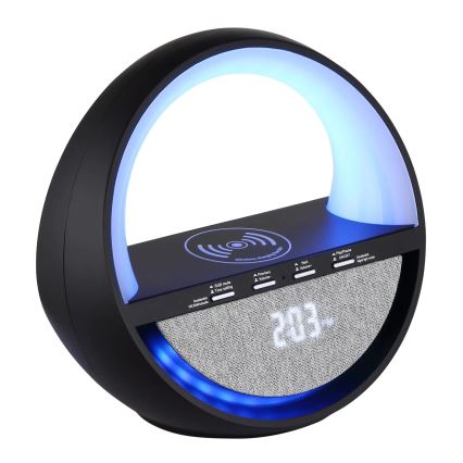 Globo - LED RGBW dotyková nabíjacia stolná lampa s reproduktorom a bezdrôtovým nabíjaním QI LED/3,5W/5V 1800 mAh