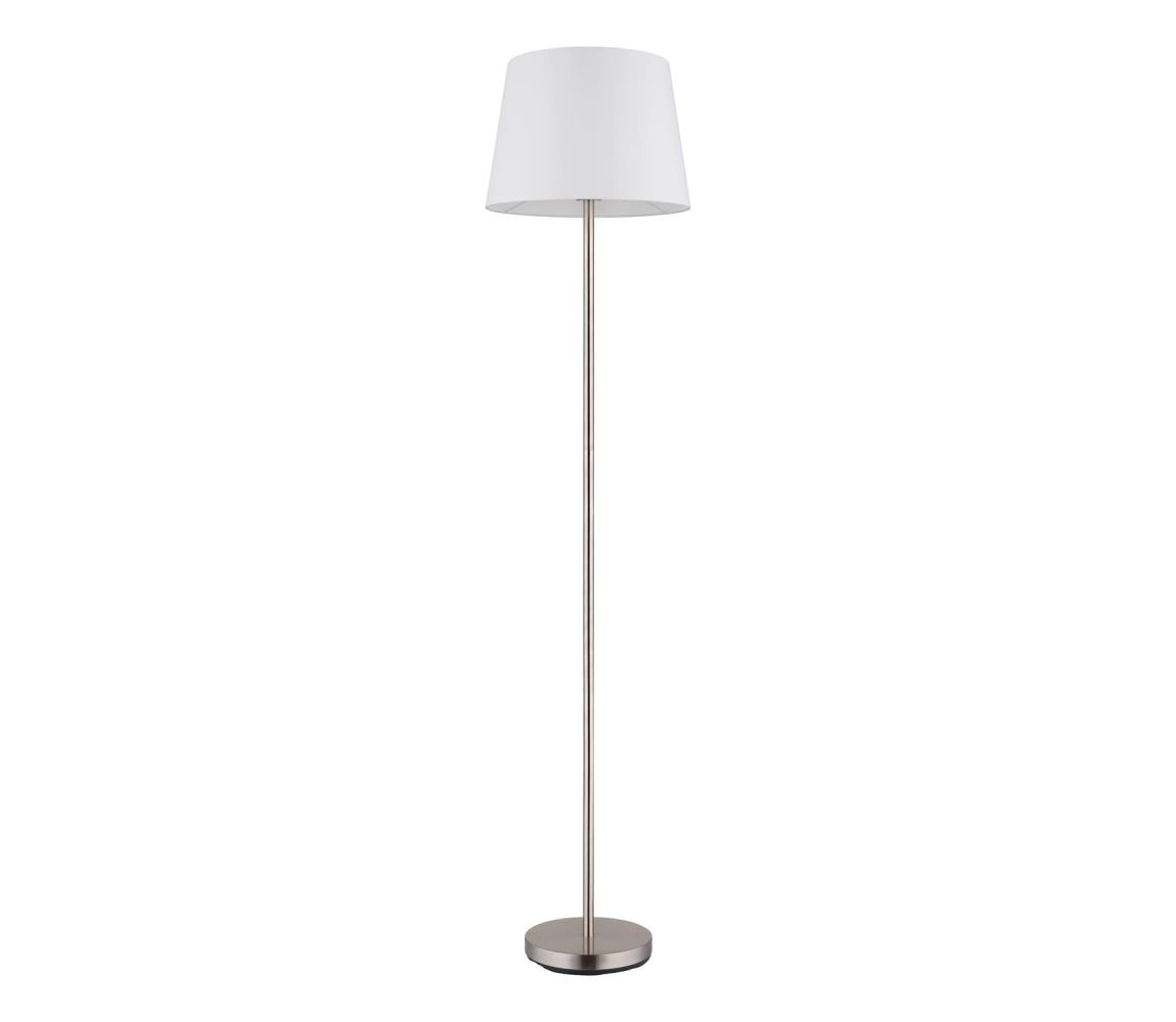 Globo 40100101 - Stojacia lampa JORIS 1xE27/40W/230V biela/matný chróm 40100101