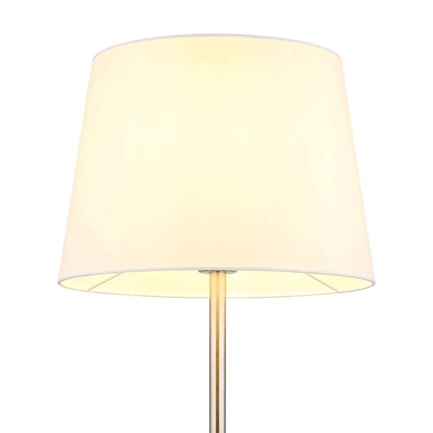 Globo - Stojacia lampa 1xE27/40W/230V biela/matný chróm